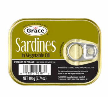 Grace Sardine in Vegetable Oil 106g