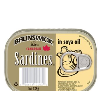 Brunswick Sardine Silver in Soya Oil 125g