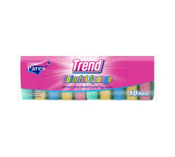 Parex Trend Colourful Sponge 10 pack