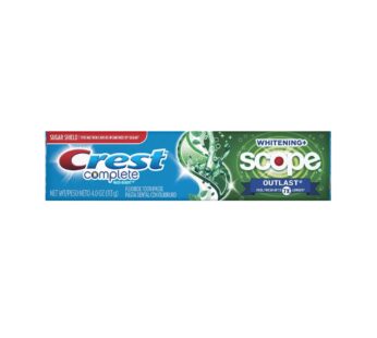 Crest Plus Scope Tooth Paste 4oz