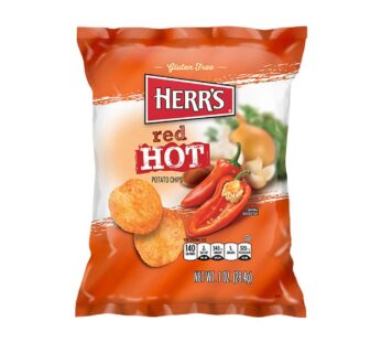 Herrs Red Hot Potato Chips 28G