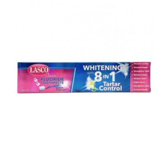Lasco Fluoride Toothpaste Whitening with 8 In 1 Tartar Control 170g