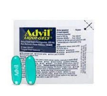 Advil Liquid Gels Caps.