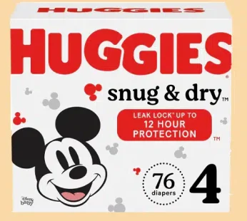 Huggies Size 4 Snug & Dry 76s