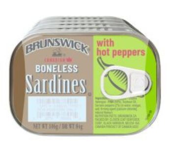 Brunswick Boneless Sardine with pepper 125g