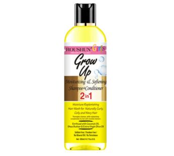 Roushun Curl&Coils Grow up Moisturizing &Softening  2 in 1 Shampoo/Conditioner 435ml