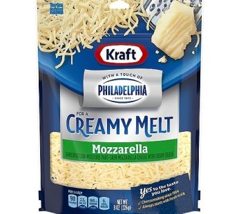 Kraft Creamy Melt Mozzarella Shredded With a Touch of Philadelphia 8oz