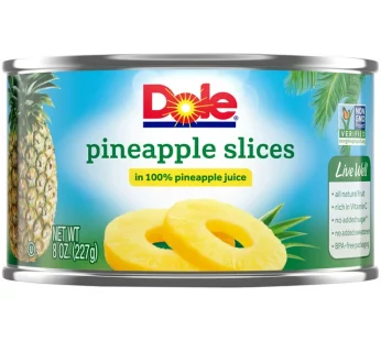 Dole® Canned Pineapple Slices in 100% Juice