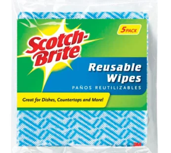 Scotch Brite Reusable Wipes 5 pack