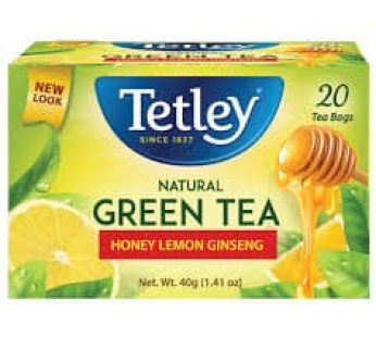 Tetley Natural Green Tea Honey Lemon Ginseng (20 bags)