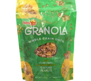 Sunshine Granola Whole Grain Oats With Corn Flakes, Sunflower Seeds, And Ground Peanuts 330g