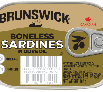 Brunswick Boneless Sardine in Olive Oil 106g