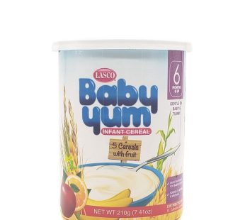 Lasco Baby Yum 5 Cereal with Fruit 210g